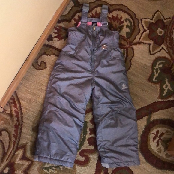 ZERO XPOSURE Size 4/5 Kids Youth Snowsuit Silver/Gray Pink 1-Pc Ski Winter NEW - Picture 2 of 16